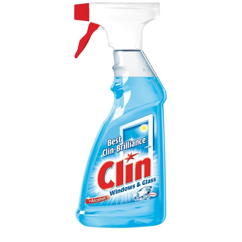 Clin Soluție Curățare Geamuri, Cu Pistol Spray, Lichid, 500 ml, Albastru