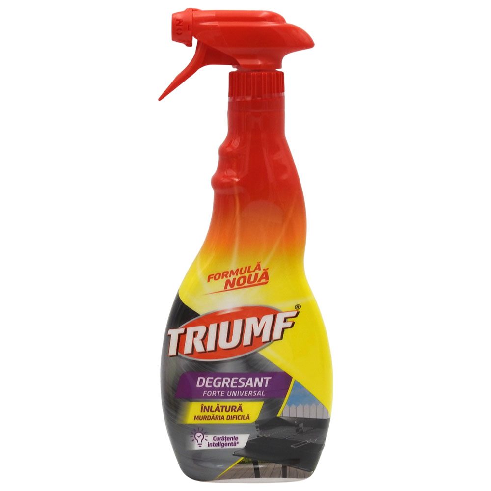 Triumf Solutie Degresanta Universala, Curatare Grasime Arsa si Murdarie Dificila, Pulverizator, 500 ml