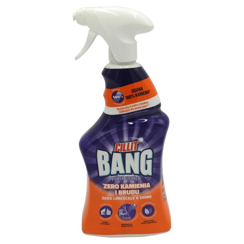 Cillit Bang Solutie Curatare Baie, Degresant Si Anticalcar, Pulverizator, 750 ml