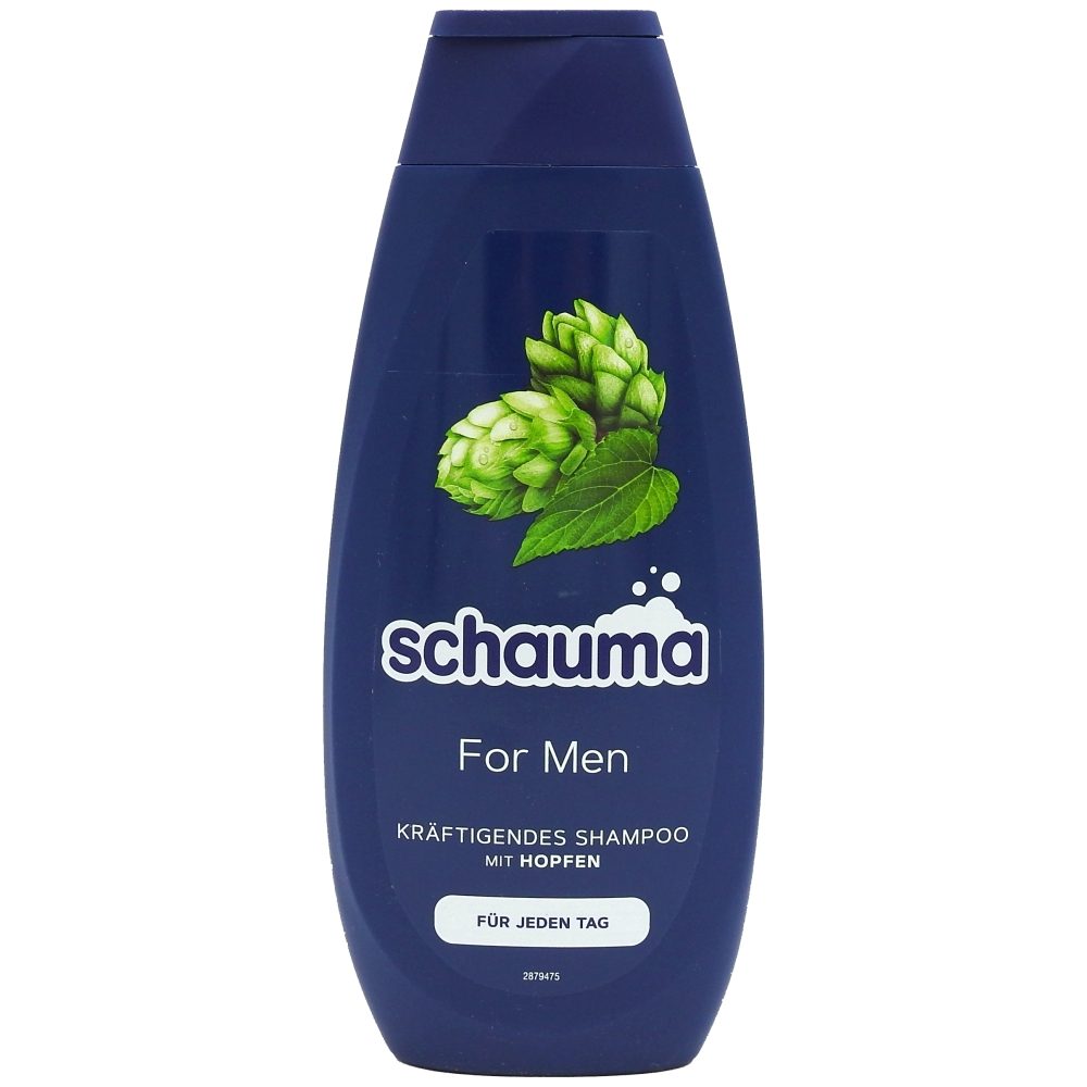 Șampon Schauma For Men, Fortifiant cu Extract de Hamei, Pentru Păr cu Volum și Textură, 400 ml