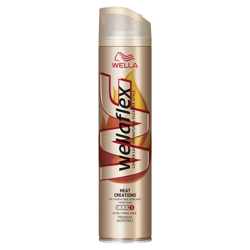Wellaflex Fixativ Pentru Par Heat Creation, Protectie Termica, Fixare Puternica, 250 ml