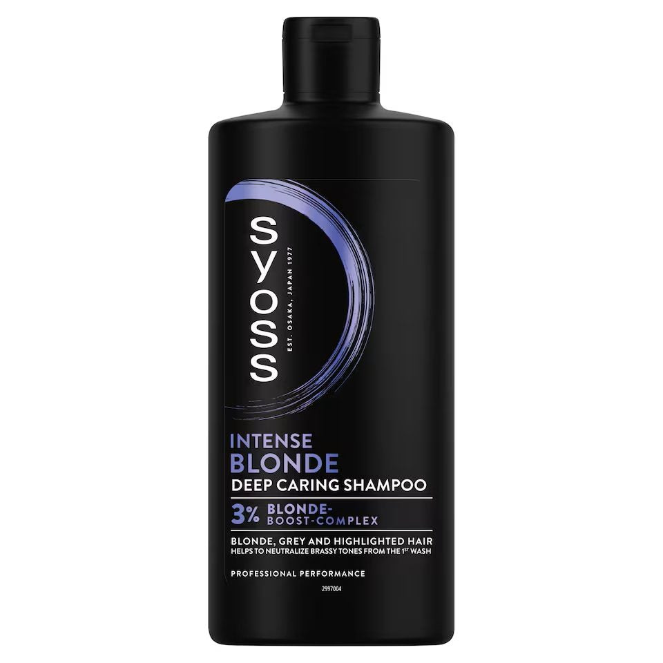 Syoss Sampon Blonde & Silver, Ingrijire Intensa pentru Par Blond si Gri, cu Pigmenti de Culoare, 440 ml