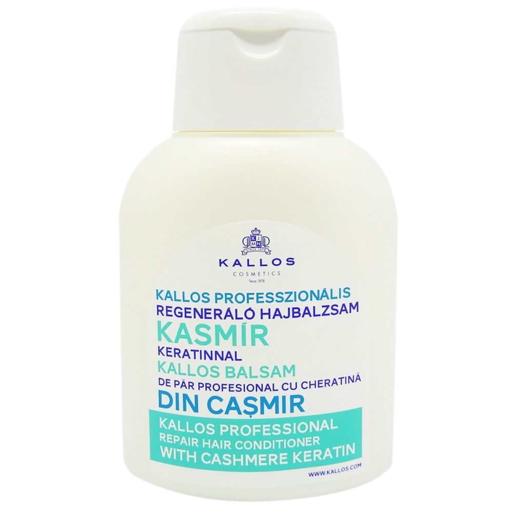 Kallos Balsam de Păr cu Extract de Cașmir, Hidratare și Stralucire, Textură Cremă, 500 ml