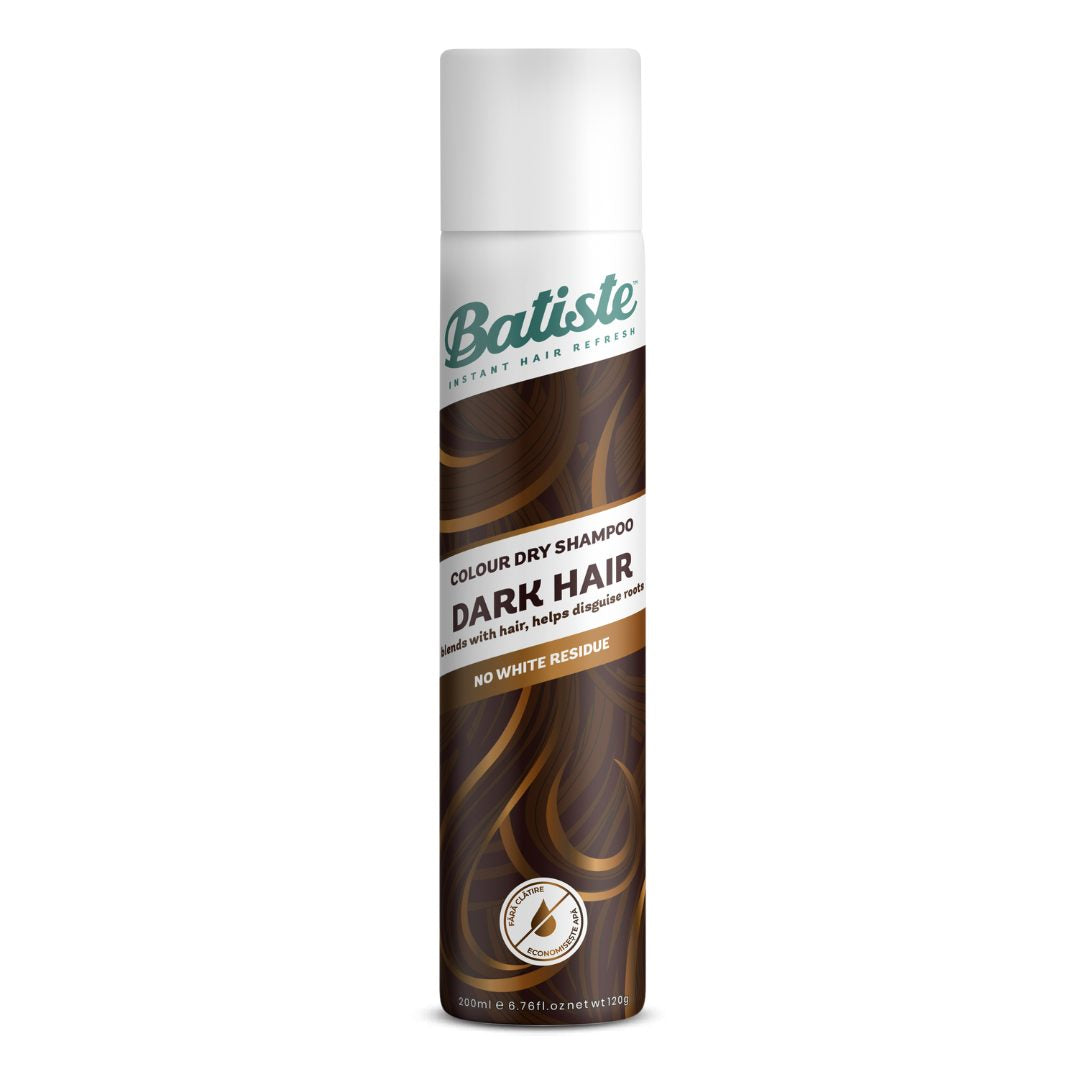 Batiste Sampon Uscat Dark Hair, Refresh Instant si Volum, Formula pentru Par Inchis la Culoare, 200 ml