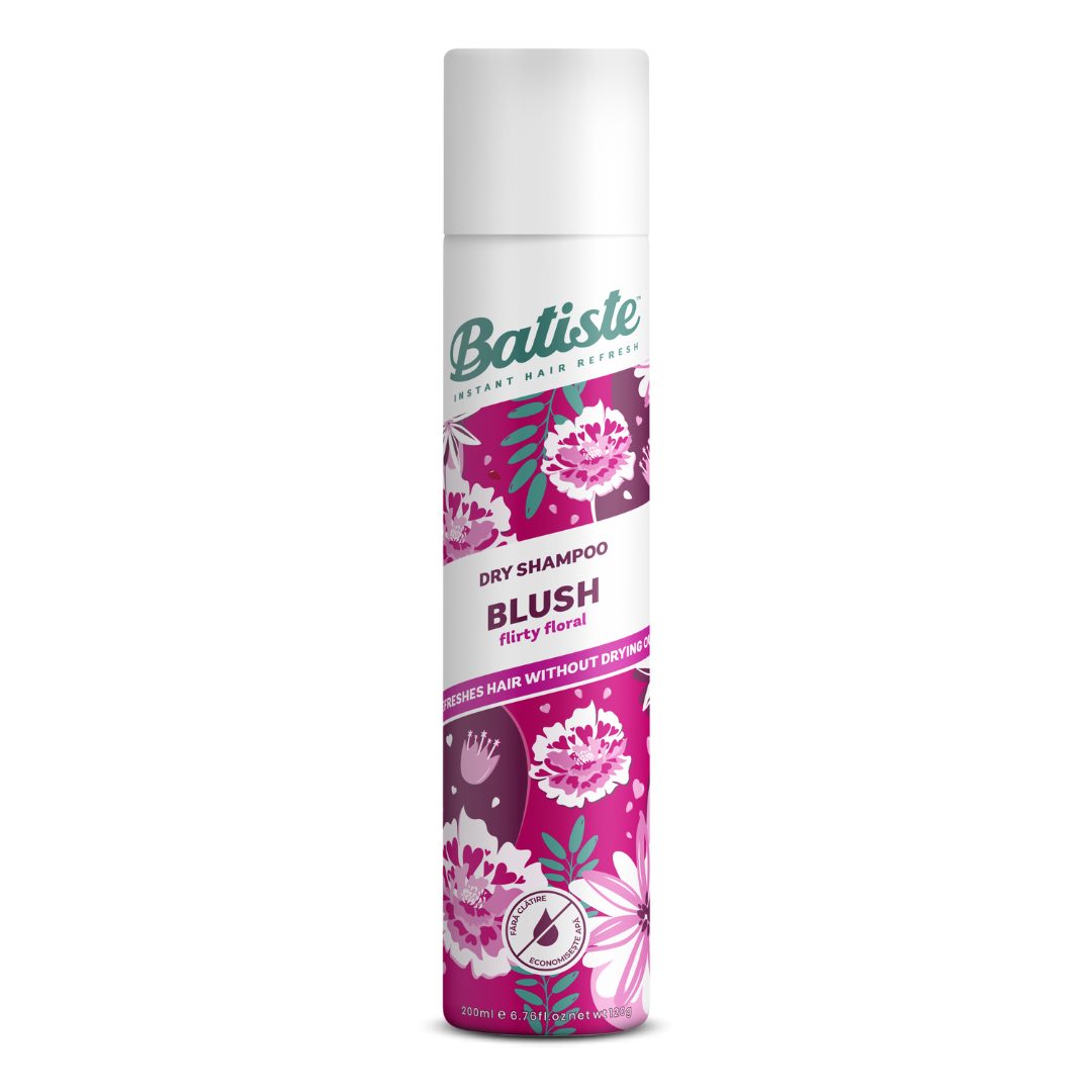 Batiste Șampon Uscat Blush, Spray pentru Volum și Absorbția Sebumului, Parfum Floral Delicat, 200 ml