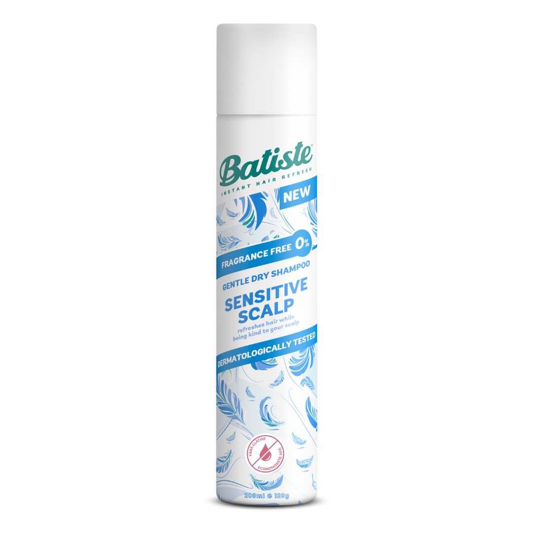 Batiste Sampon Uscat Sensitive, Formula Delicata Pentru Scalp Sensibil, Efect De Volum Fara Urme Albe, Spray 200 ml