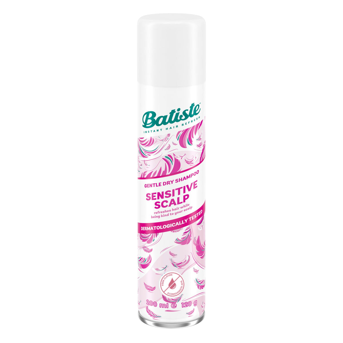 Batiste Șampon Uscat Sensitive Light Fragrance, Formulă Pentru Scalp Sensibil, Absorbție Sebum Și Volum Instant, Spray 200 ml