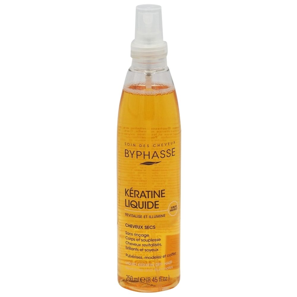 Byphasse Keratina Lichida Tratament Revitalizant Pentru Par Uscat, Spray Reparator, 250 ml