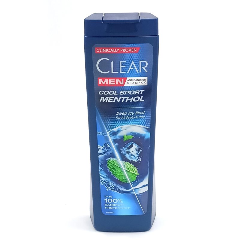 Clear Men Sampon Anti-Matreata, Cool Sport Menthol cu Extract de Mentol, Proaspetime de Lungă Durată, 360 ml