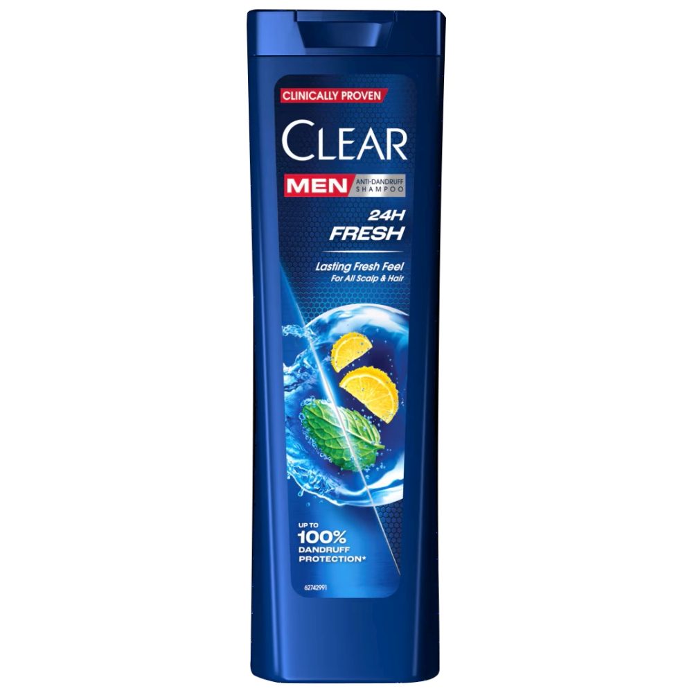 Șampon Clear Men Fresh Itch Control, Anti-Mătreață, Mentă și Eucalipt, 225 ml