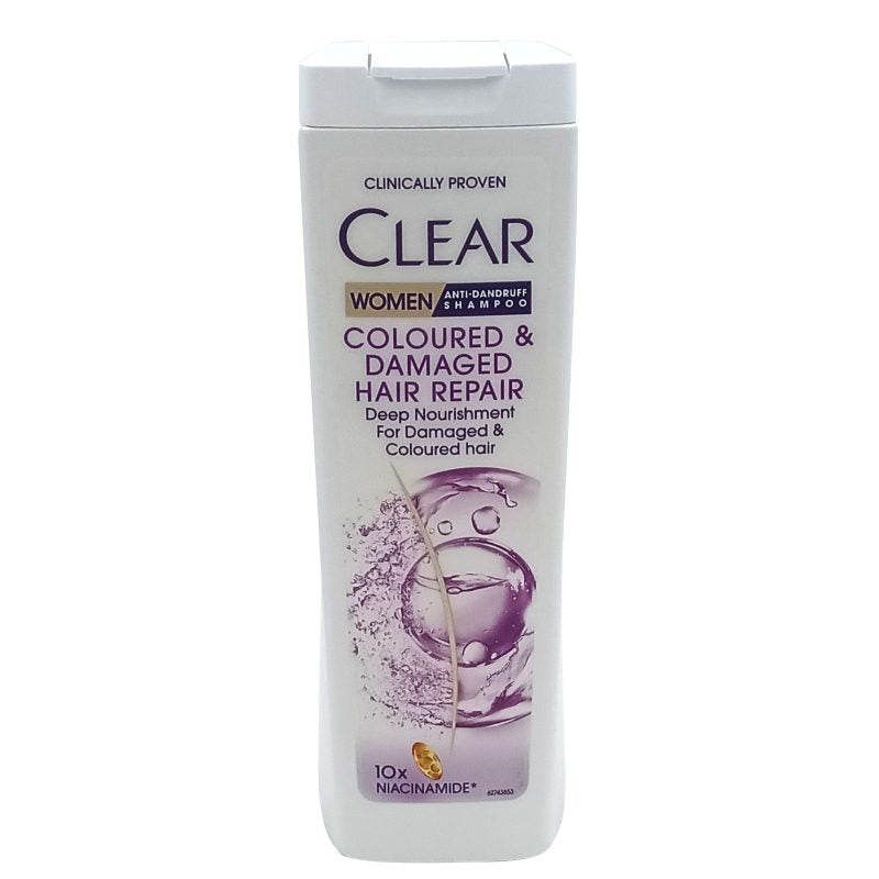Sampon Clear Women Coloured And Damaged Hair Repair, Tratament Pentru Par Vopsit Si Deteriorat, Tehnologie Nutrium 10, Flacon 360 ml