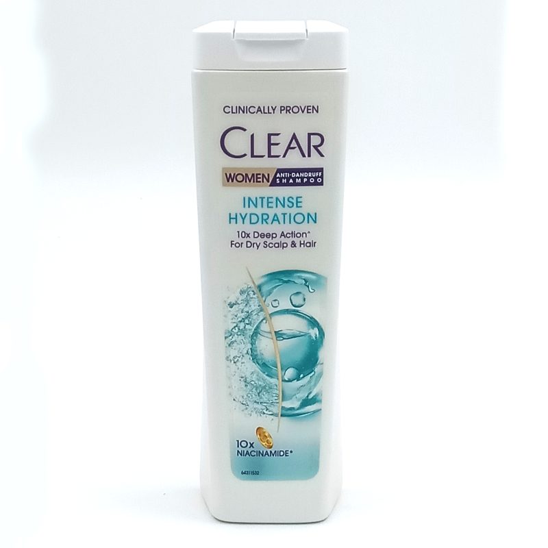 Clear Șampon Anti-Mătreață Women Intense Hydration, Hidratare Intensă cu Acid Hialuronic și Vitamina B3, 225 ml