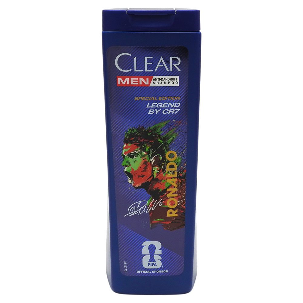 Șampon Antimătreață Clear Men Legend by CR7, Formulă cu Sare de Mare, Vitamine și Minerale, 360 ml