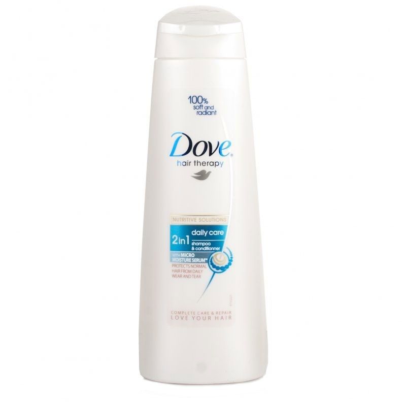 Dove Șampon și Balsam 2în1 Daily Care, Hidratare Zilnică, Formulă cu Pro-Moisture Complex, 250 ml