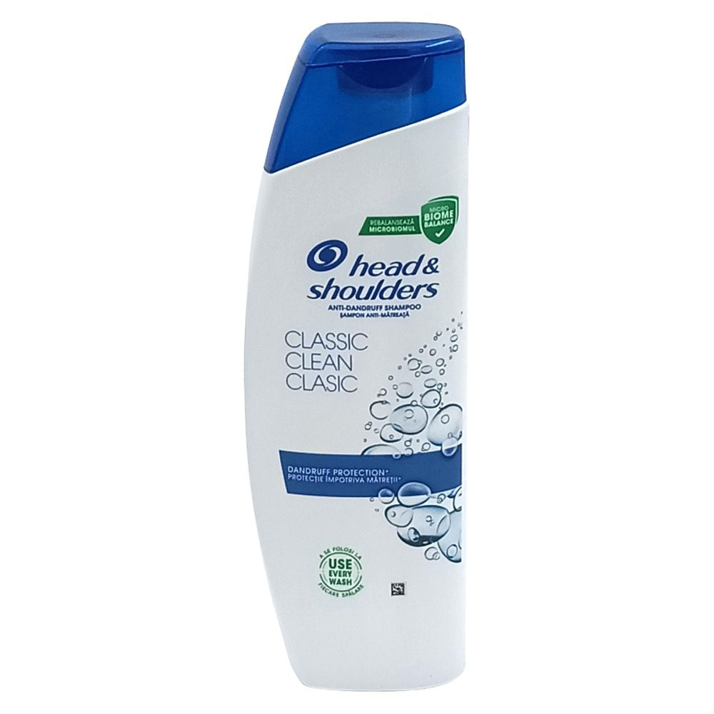 Head & Shoulders, Șampon Anti-Mătreață, Formula Classic Clean, Curățare Profundă, Pentru Toate Tipurile de Păr, 330 ml