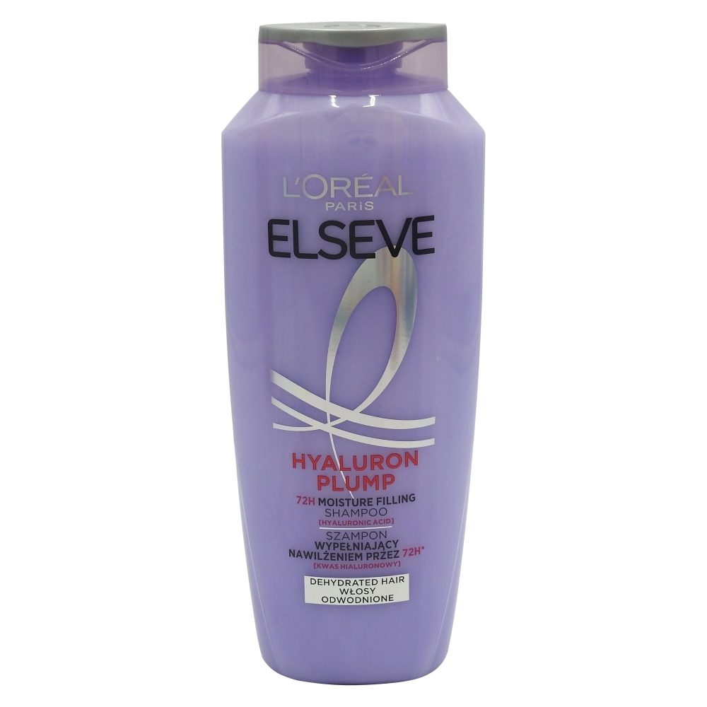 L'Oreal Paris Elseve Sampon Hidratant cu Acid Hialuronic, Hyaluron Plump, Pentru Par Deshidratat, 400 ml