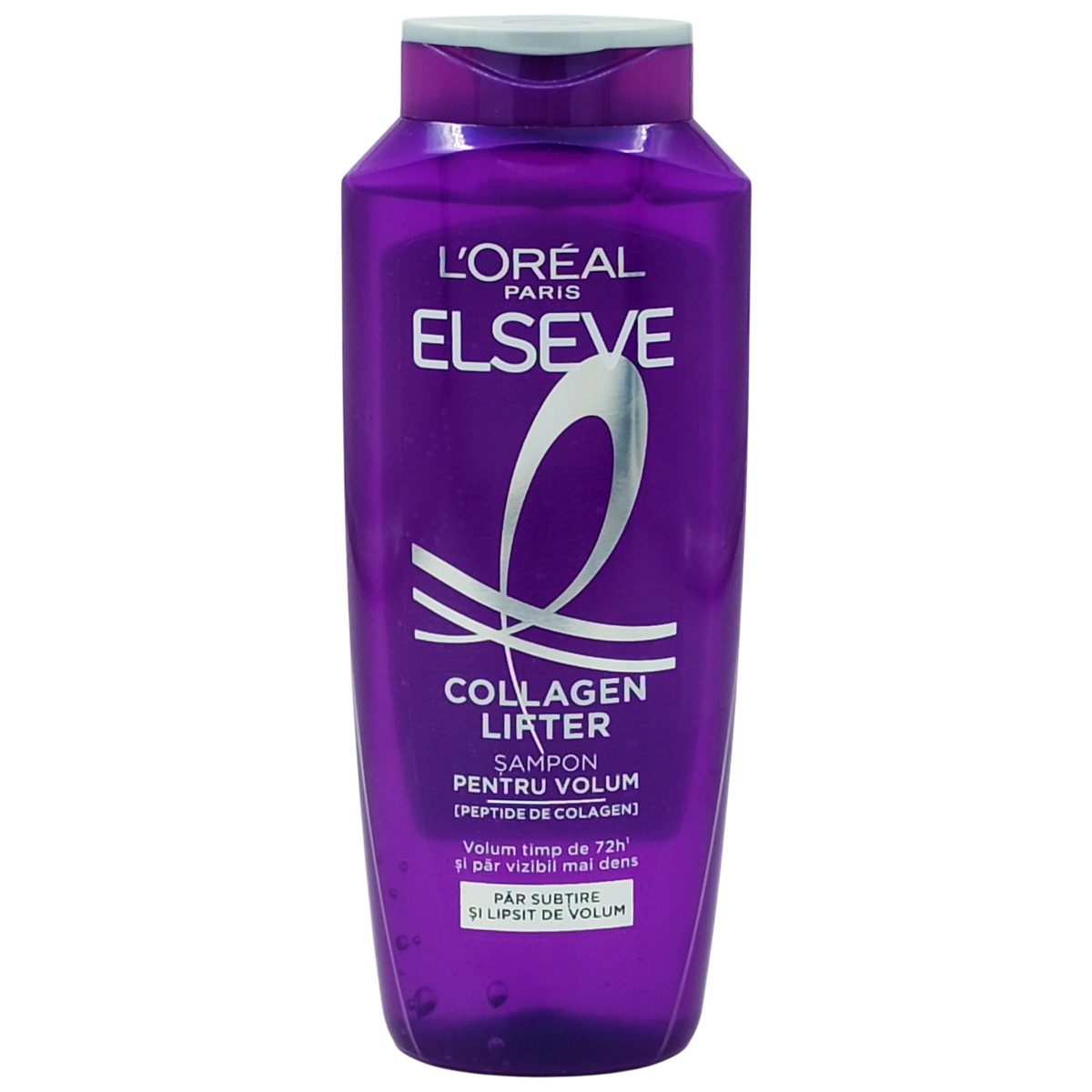 L'Oreal Paris Elseve Collagen Volume Fill, Șampon pentru Volum și Densitate, Colagen Hidrolizat, Păr Fin și Fără Volum, 400 ml