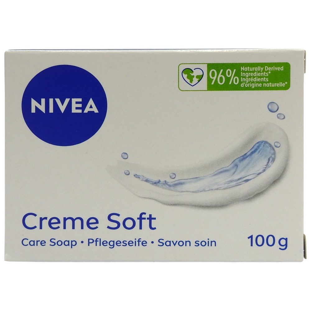 Nivea Creme Soft, Sapun Solid Cu Ulei De Migdale Si Hidratare Intensa, Pachet 6 Bucati x 100 g