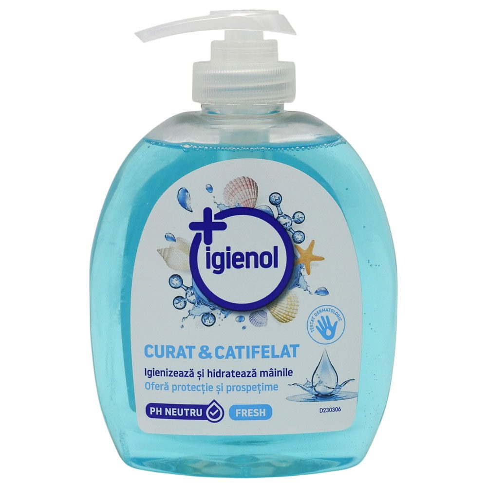 Igienol Sapun Lichid Antibacterian, Curatare Delicata, Formula Fresh, 300 ml