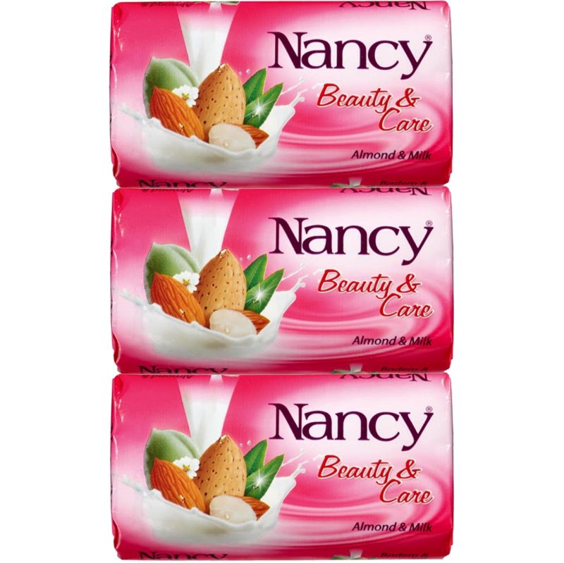Sapun Solid Nancy, Ulei de Migdale Dulci, Curatare Hidratanta, 3 Bucati x 140 g, Almond