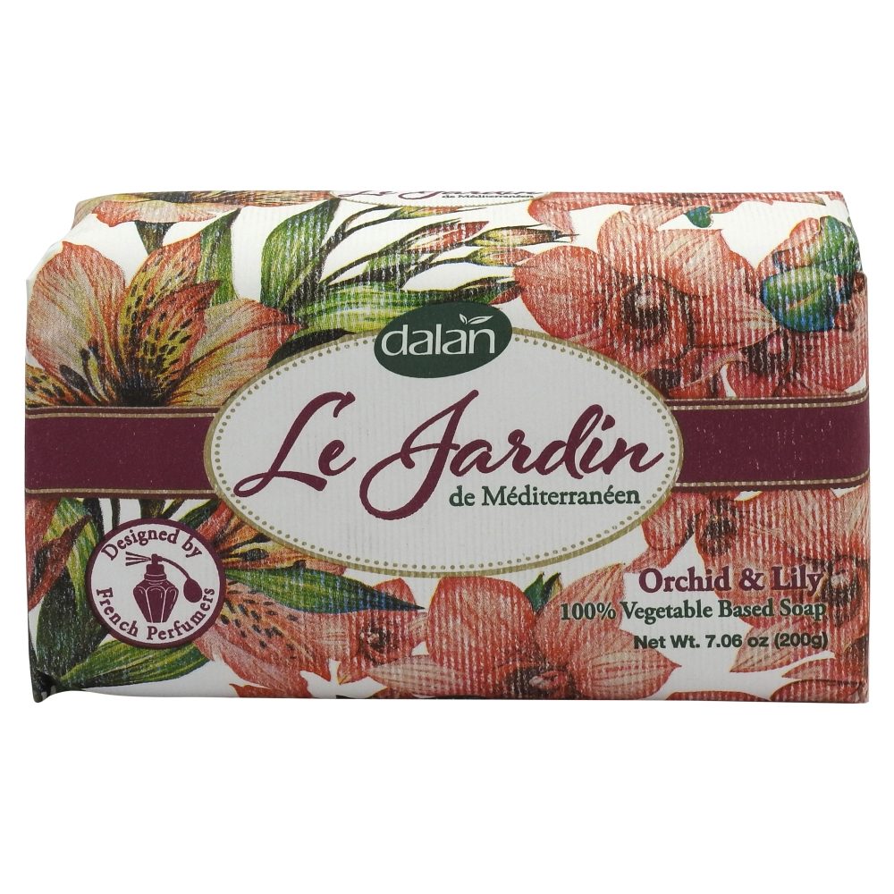 Sapun Solid Dalan Le Jardin, Parfum Orhidee, Curatare Delicata, Ambalaj Carton, 200 g