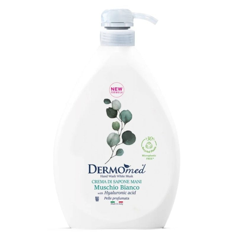 Sapun Lichid Dermomed Muschio Bianco, Formula Hidratanta cu Muschi Alb, Rezerva, 1 L