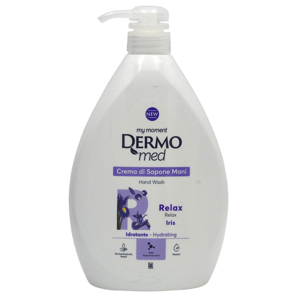 Sapun Lichid Dermomed, Rezerva cu Extract de Iris, Formula Hidratanta, pH 5.5, 1 L