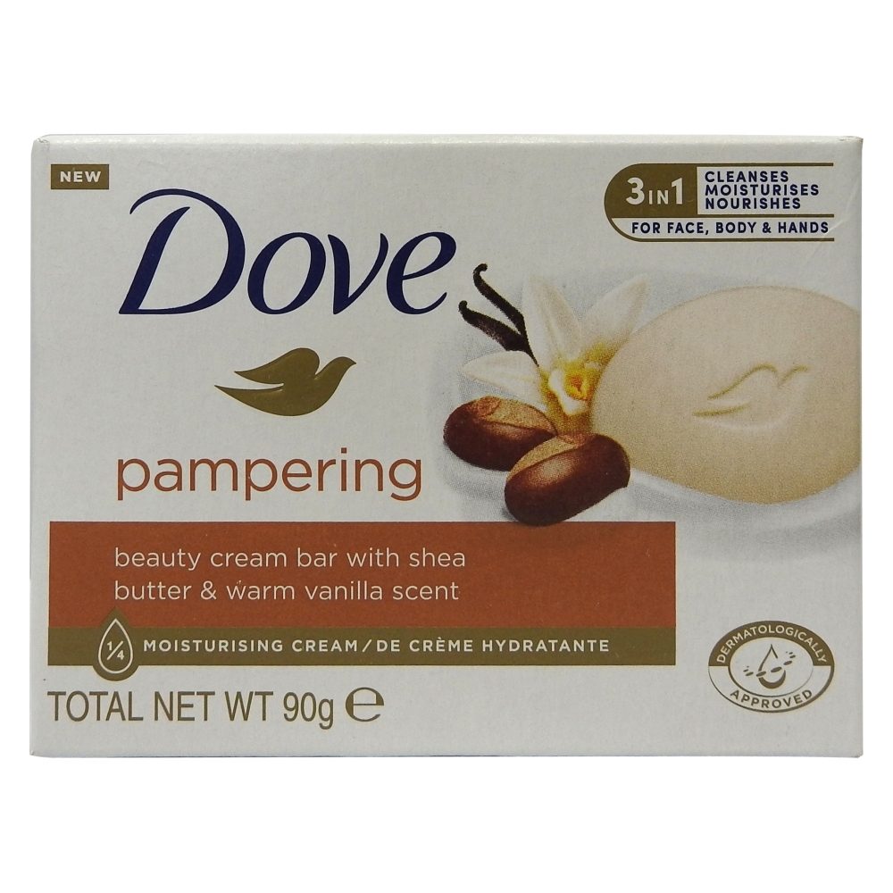 Dove Săpun Pampering, Cremă, Shea Butter, Vanilie, 90 g