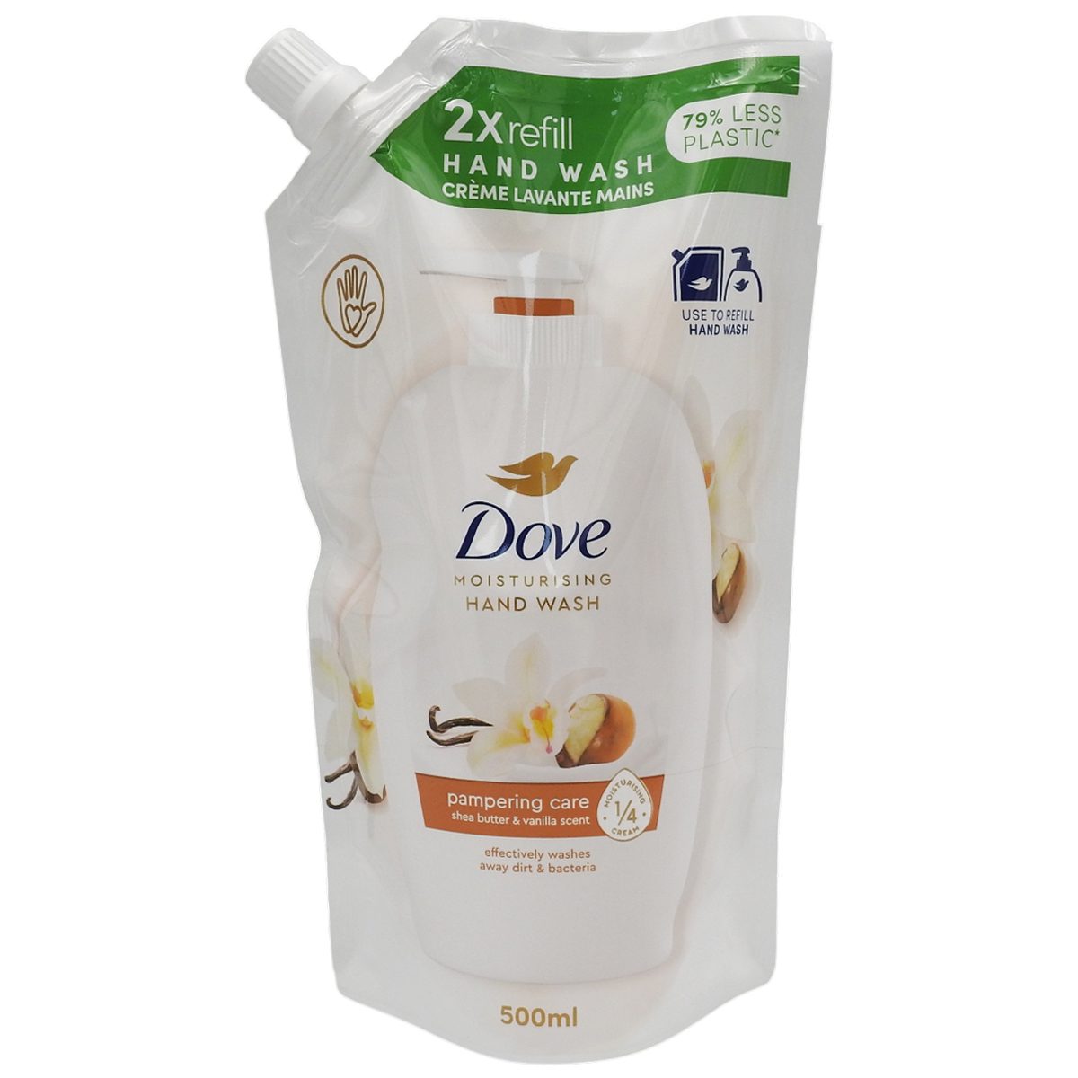 Sapun Lichid Dove Purely Pampering, Rezerva Hidratanta cu Shea Butter si Vanilie, 500 ml