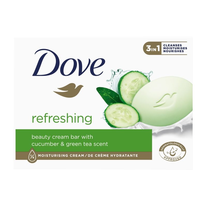 Dove Săpun, Castravete și Ceai Verde Răcoritor, Cremă, 90 g