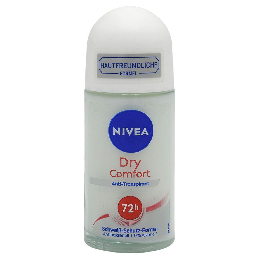 Antiperspirant Roll-On Nivea Dry Comfort, Protectie 48h cu Minerale, 50 ml