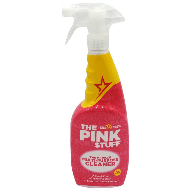 The Pink Stuff Spray Universal de Curatare, Solutie Multisuprafete pentru Sticla, Plastic si Metal, Parfum Fresh, 750 ml