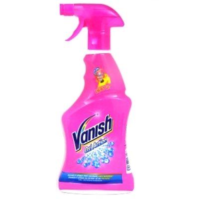 Vanish Spray Pentru Îndepărtarea Petelor, Soluție Rapidă Pentru Rufe Albe Și Colorate, Formula Pink, 500 ml
