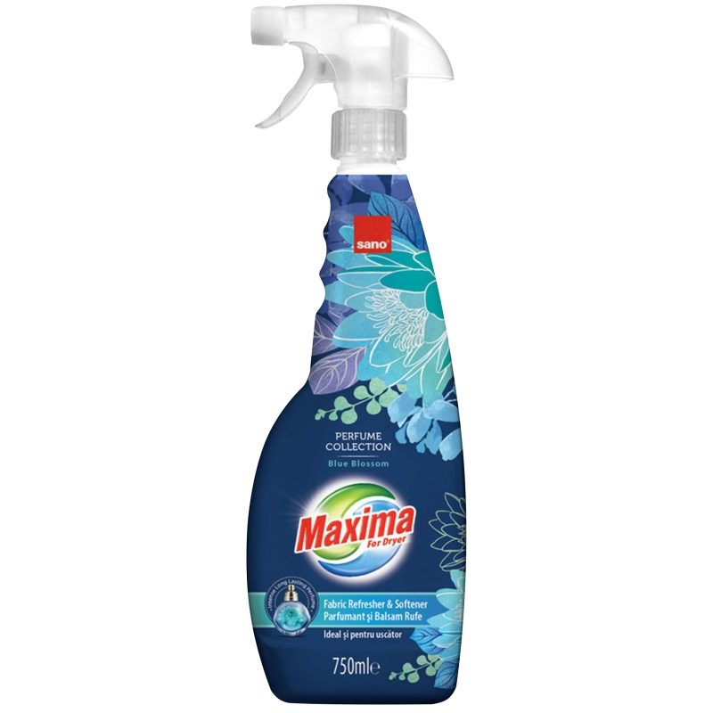 Balsam de Rufe Sano Maxima, Pistol Blue Blossom, Parfum Intens cu Tehnologie de Microcapsule, Recipient cu Pulverizator, 750 ml