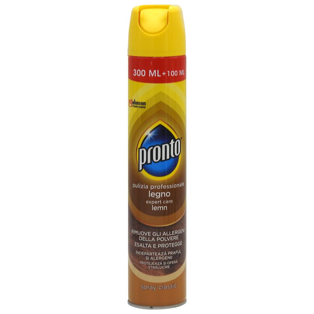 Pronto Classic Spray Pentru Mobila, Formula Curatare Si Protectie Impotriva Prafului, Aerosol, 400 ml
