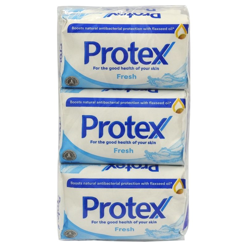 Sapun Solid Antibacterian Protex Fresh, Protectie Impotriva Bacteriilor, Prospețime de Lungă Durată, Set 6 x 90 g