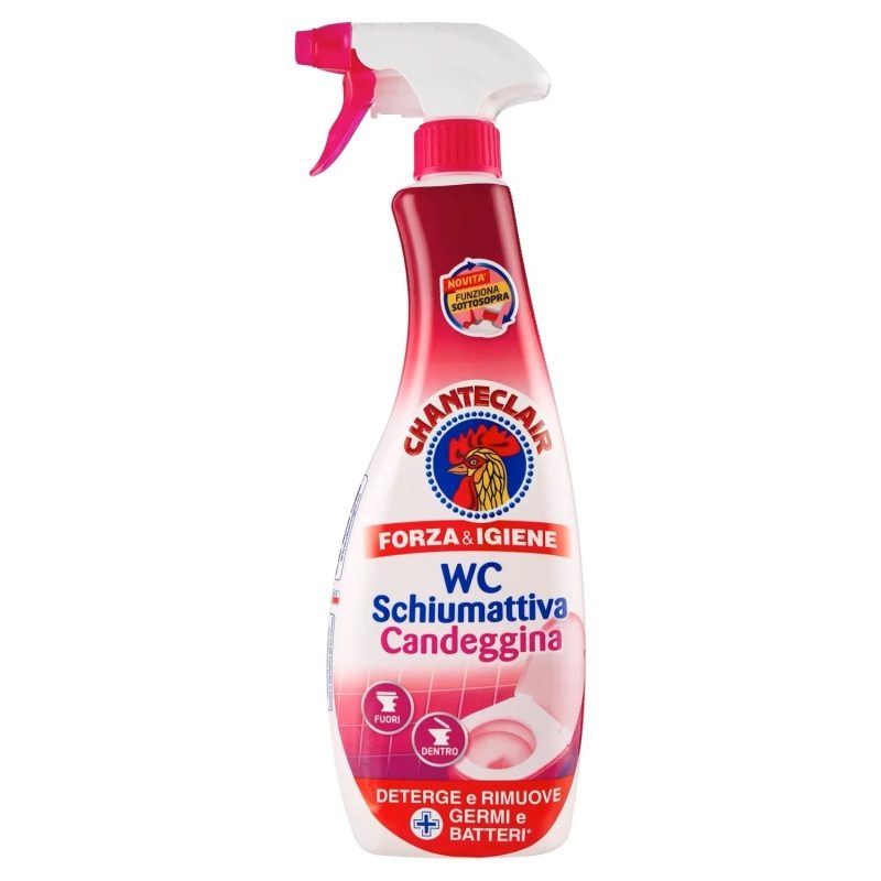 Chante Clair Spuma Spray pentru Curatarea WC-ului, Formula Antibacteriana cu Clor, Dezinfectant Toaleta, 625 ml