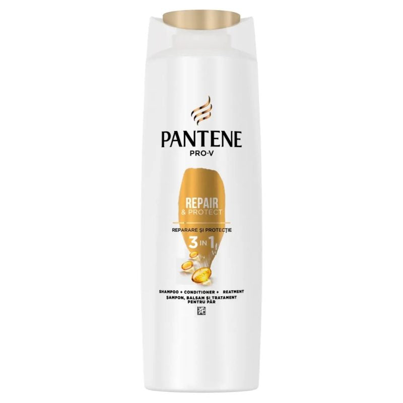 Pantene Sampon 3 in 1 Repair Protect, Formula Pro-V pentru Curatare Reparare si Protectie, Par Normal, 200 ml