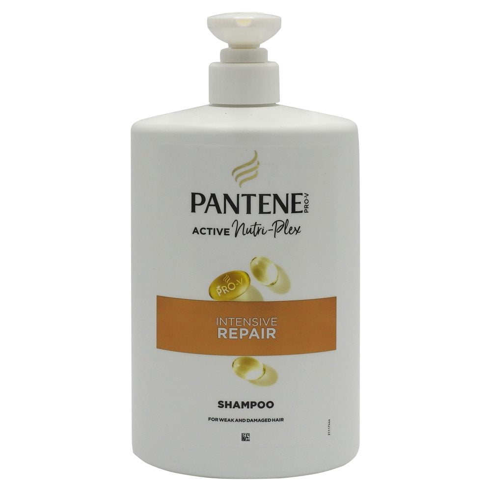 Sampon Pantene Intensive Repair, Curatare si Reparare Intensiva fara Silicon, Formula cu Histidina pentru Par Normal, Aroma Fresh, Flacon cu Pompa, 1 L