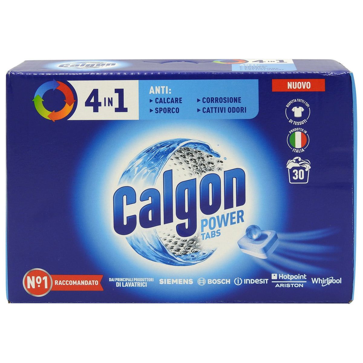 Calgon Tablete Anticalcar Pentru Masina De Spalat, Protectie Impotriva Depunerilor De Calcar, Formula Solida, 30 Bucati