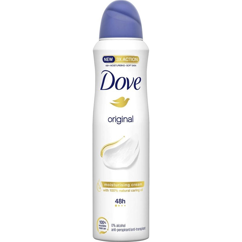Dove Antiperspirant Spray Original, Protecție 48 Ore, Formulă Hidratantă, Parfum Fresh, 200 ml