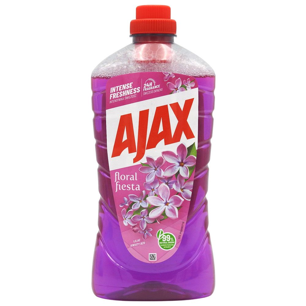 Ajax Solutie Curatare Pardoseli, Formula Universala Parfumata, Lichid, Aroma Liliac, 1 L