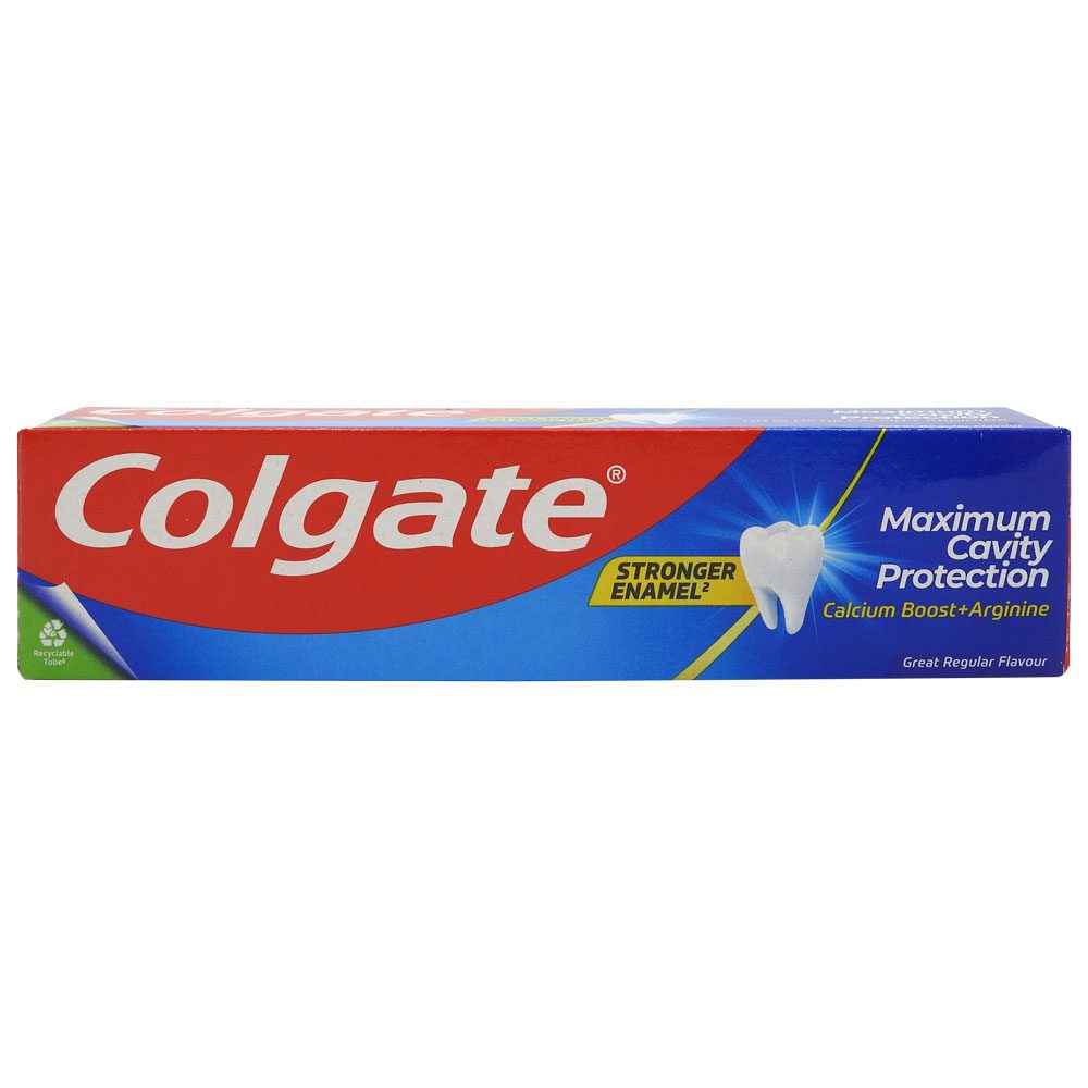 Colgate Pasta de Dinti Cavity Protection, Protectie Impotriva Cariilor cu Calciu si Fluor, Intarire Smalt, 50 ml