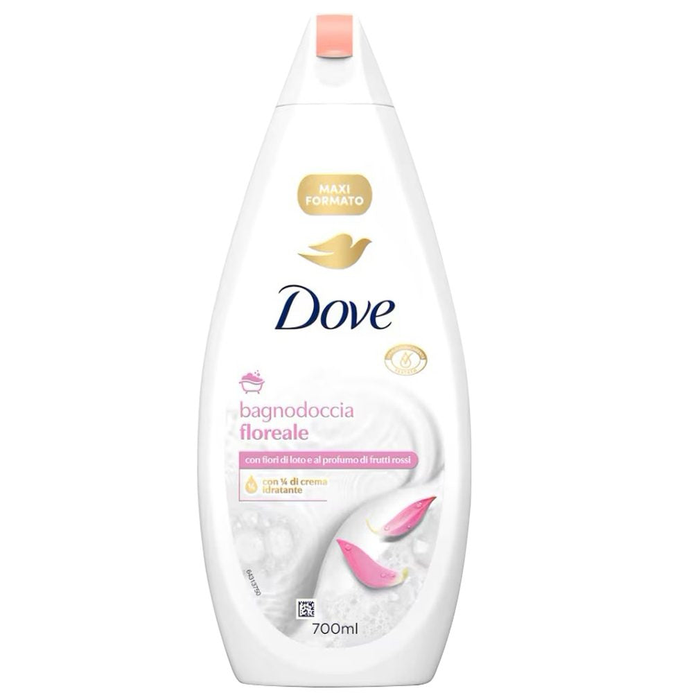 Dove Gel de Dus Floral, Curatare Delicata si Hidratare Profunda, Pentru Piele Normala, 700 ml
