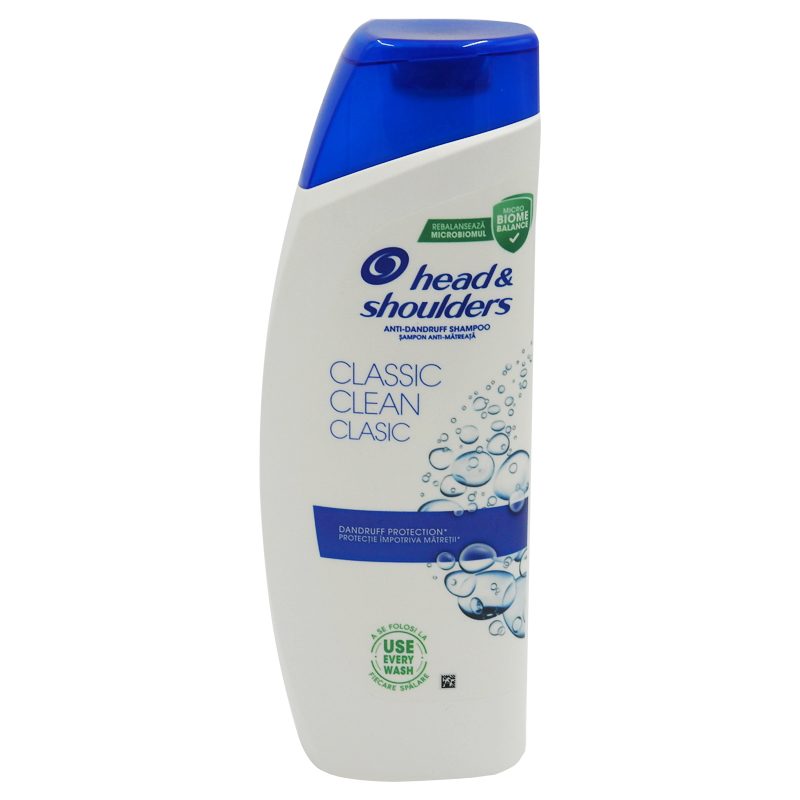 Head & Shoulders Sampon Anti-Matreata, Formula Classic Clean pentru Curatare Profunda, Par Normal, 500 ml