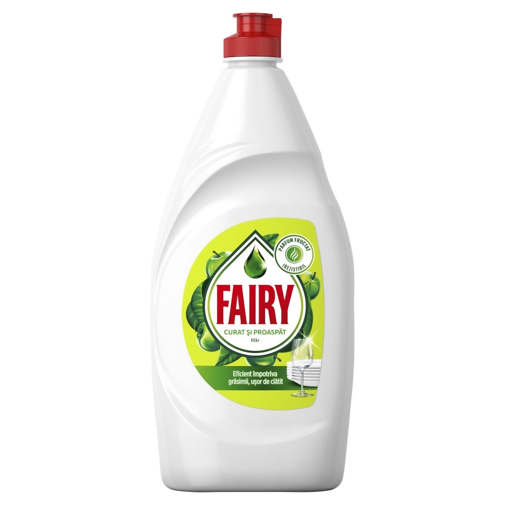 Fairy Detergent Lichid pentru Vase, Formula Concentrata Degresanta fara Fosfati, Parfum de Mar, 750 ml