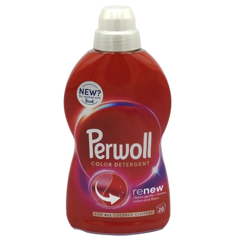 Perwoll Color Renew, Detergent Lichid pentru Rufe Colorate, Formula de Reînnoire a Fibrelor, 20 Spălări, 1 L