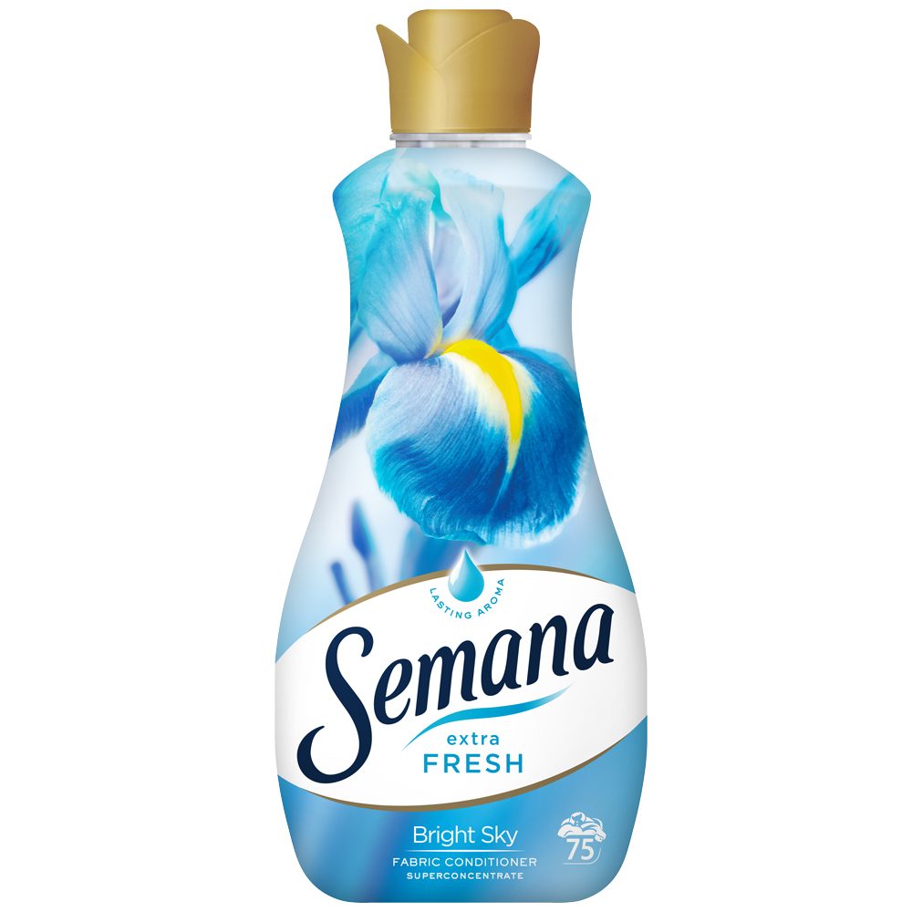 Semana, Balsam Pentru Rufe, Extra Fresh Bright Sky, Formula Concentrata Pentru Molicitate, 75 de Spalari, 1.5 L