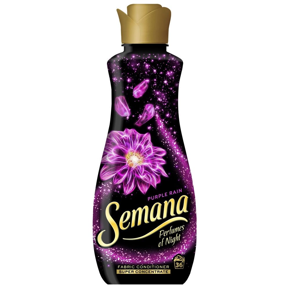 Semana Balsam Pentru Rufe, Parfum Floral Night Purple, Protectie Culori, 800 ml, 36 Spalari