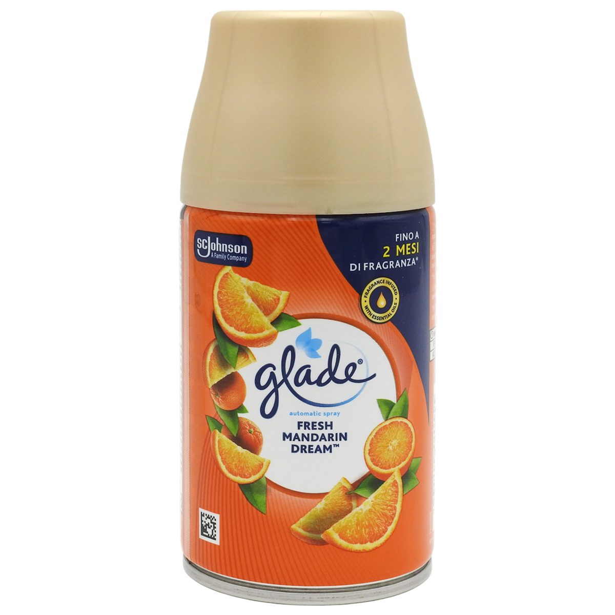 Odorizant Camera Rezerva Glade, Spray Automat, Parfum Fresh Mandarin Dream, Recipient Metalic, 269 ml